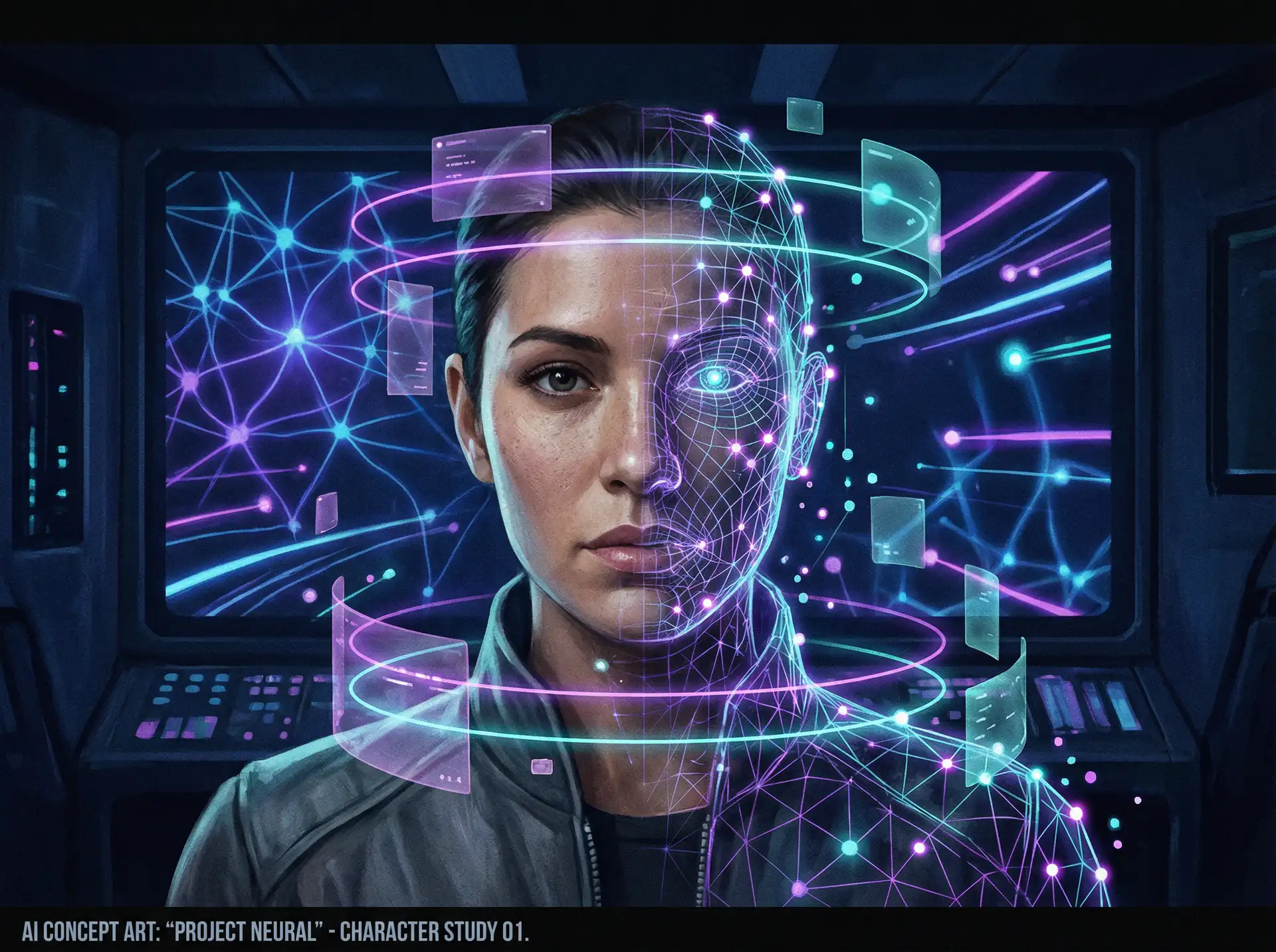 影视AI工坊 案例 - AI数字人角色概念设计